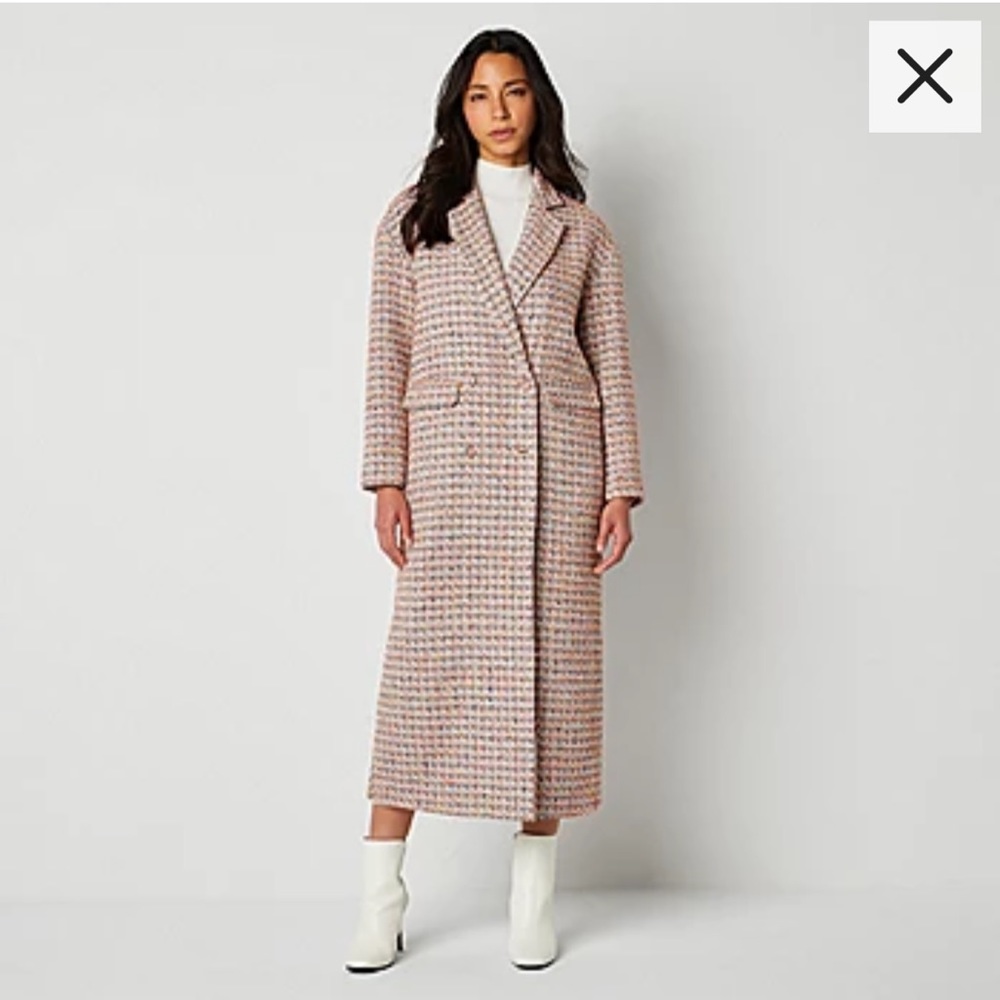 NWT!!! FREE SHIPPING - Worthington X Jason Bolden Womens Midweight Trench Coat.